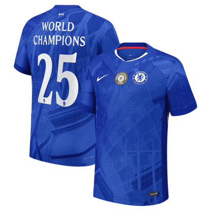 WORLD CHAMPIONS #25 Mens Chelsea Home Jersey 2025/26 - Player Version (Slim Fit)