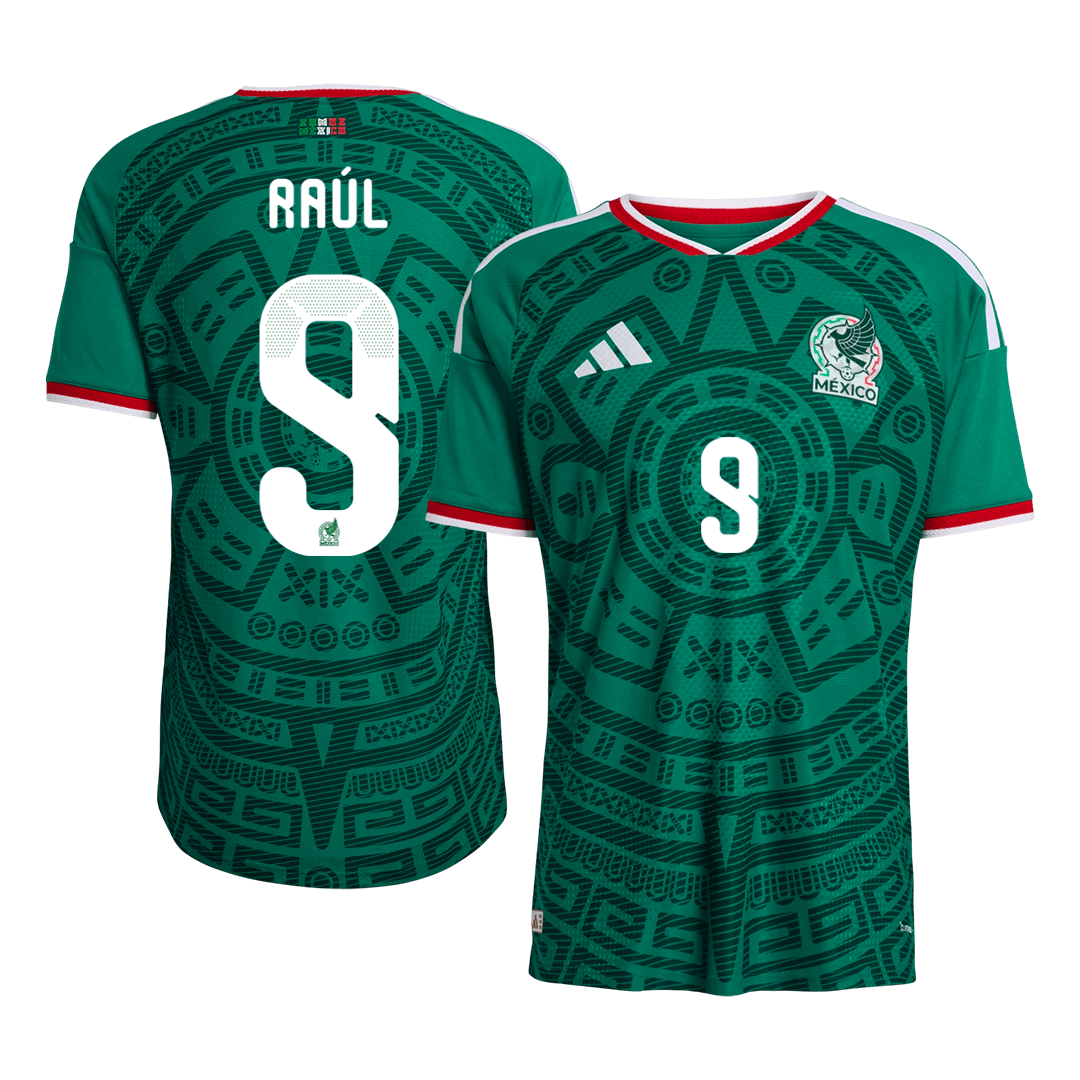 Raúl #9 Mens Mexico World Cup Home Jersey 2026 - Player Version (Slim Fit)