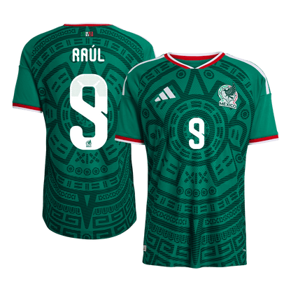 Raúl #9 Mens Mexico World Cup Home Jersey 2026 - Player Version (Slim Fit)