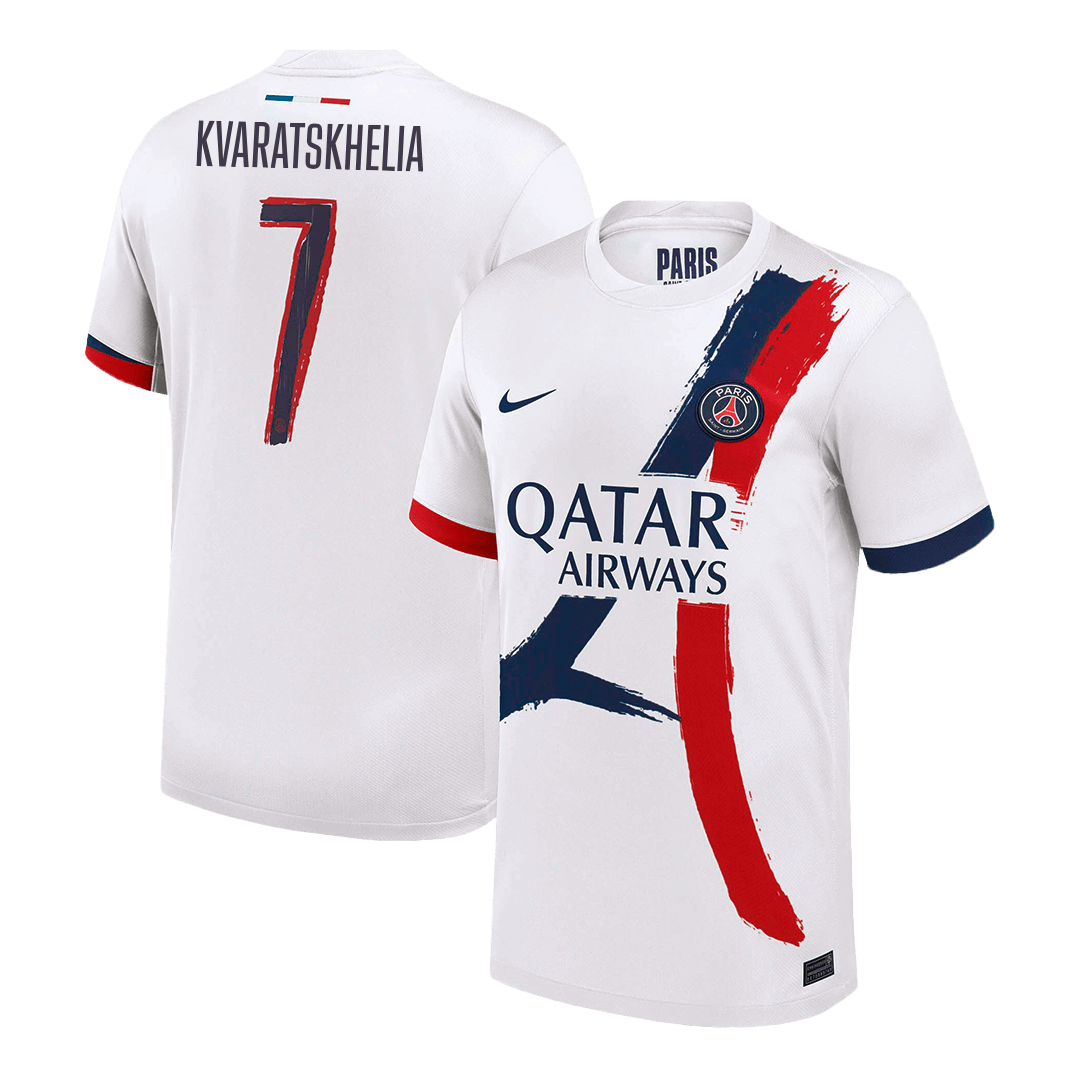 KVARATSKHELIA #7 Mens PSG Away Jersey 2025/26 - UCL