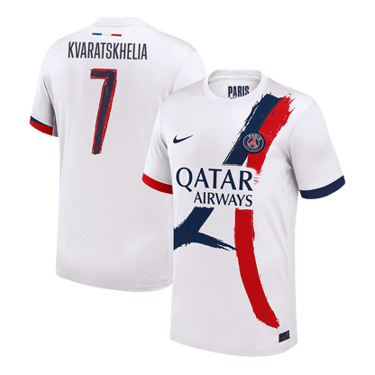 KVARATSKHELIA #7 Mens PSG Away Jersey 2025/26 - UCL