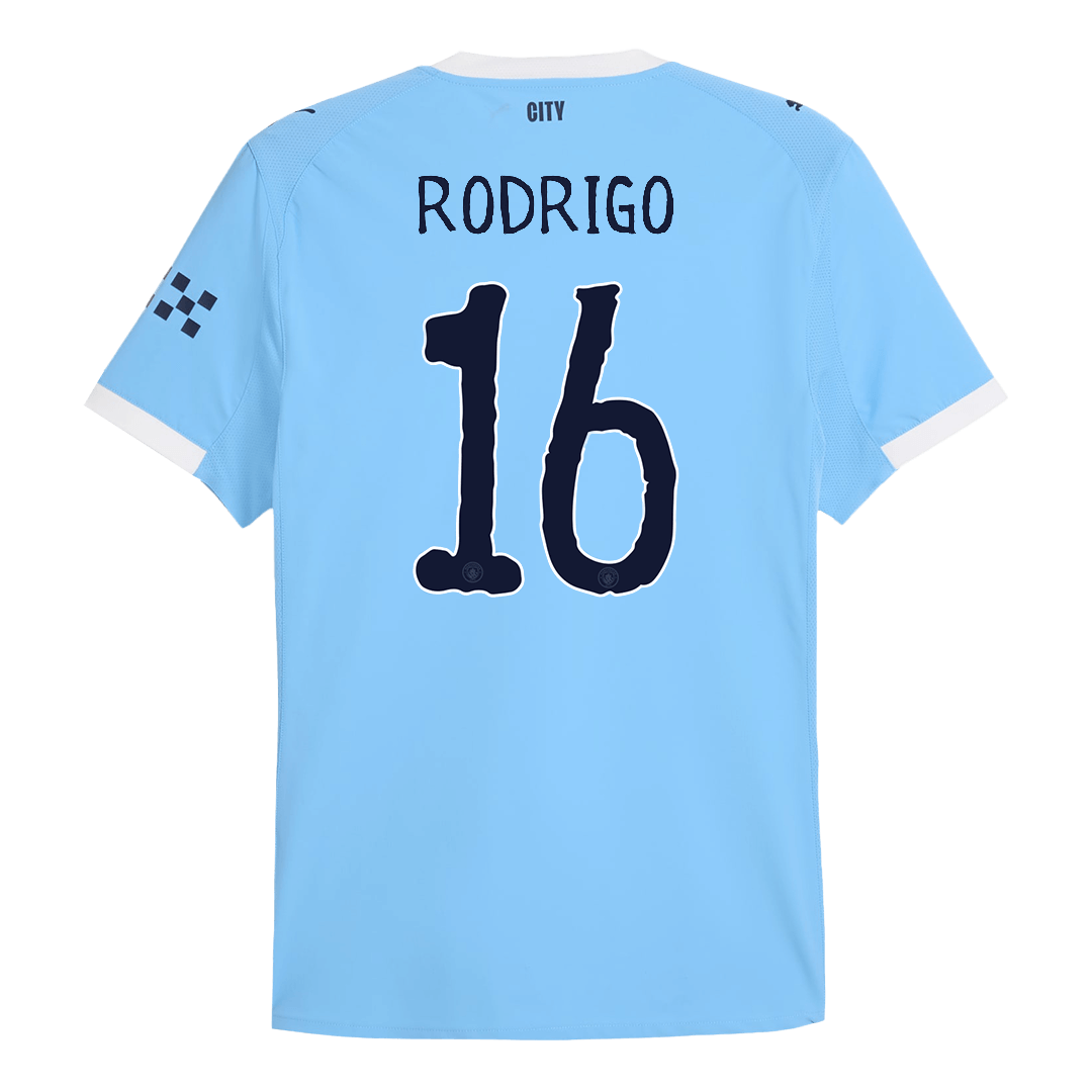 RODRIGO #16 Mens Manchester City World Cup Home Jersey 2025/26 - Player Version (Slim Fit)