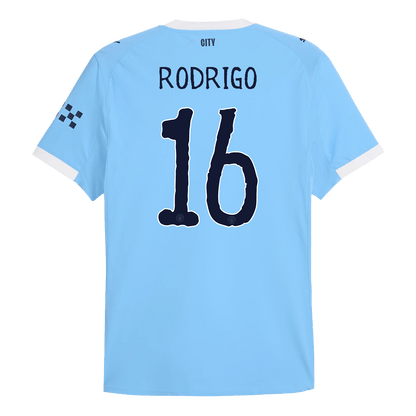 RODRIGO #16 Mens Manchester City World Cup Home Jersey 2025/26 - Player Version (Slim Fit)