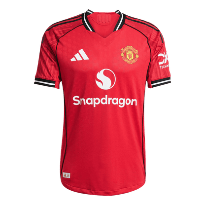 B.FERNANDES #8 Mens Manchester United Home Jersey 2025/26 - Player Version (Slim Fit)