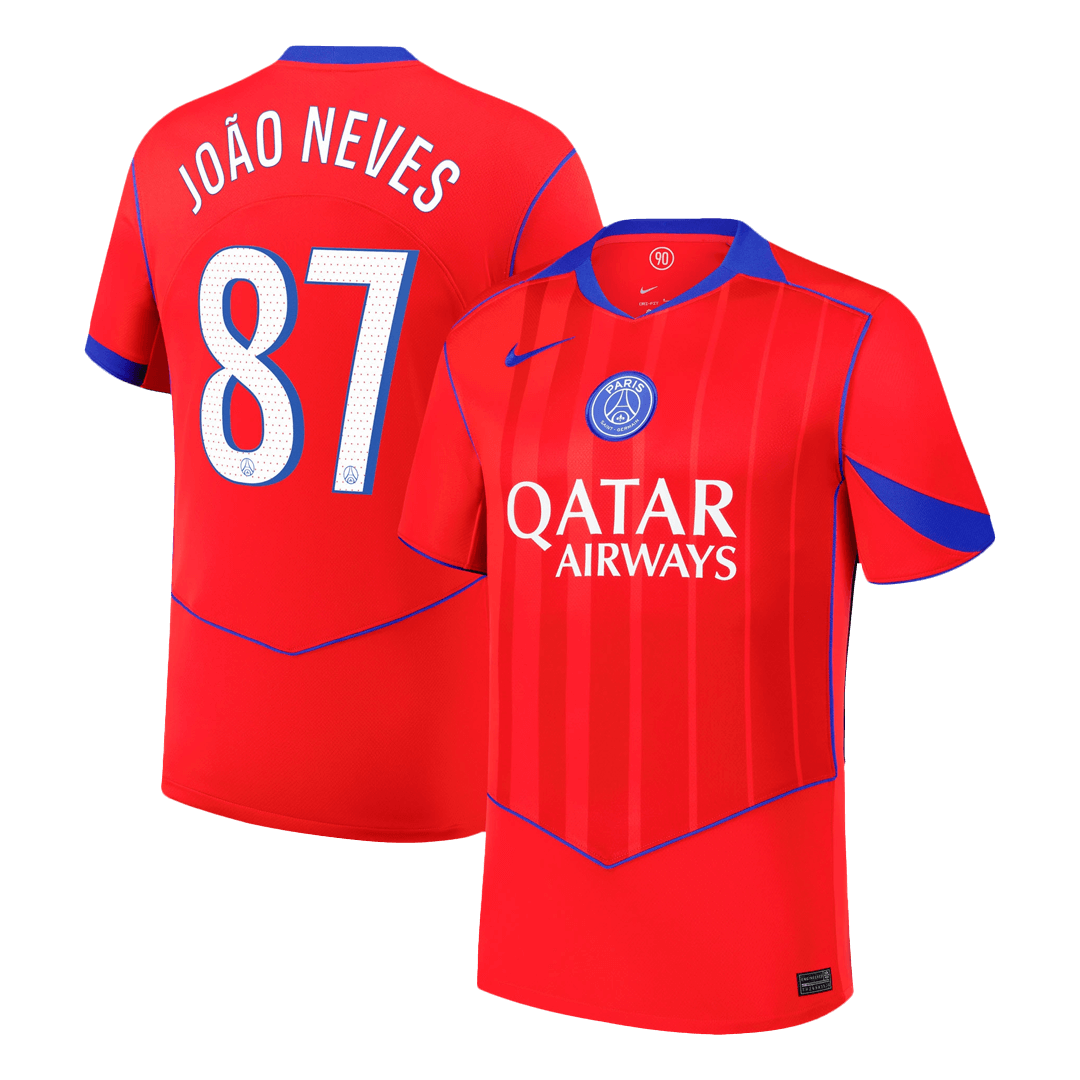 JOÃO NEVES #87 Mens PSG Third Jersey 2025/26