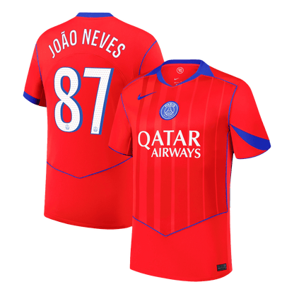 JOÃO NEVES #87 Mens PSG Third Jersey 2025/26