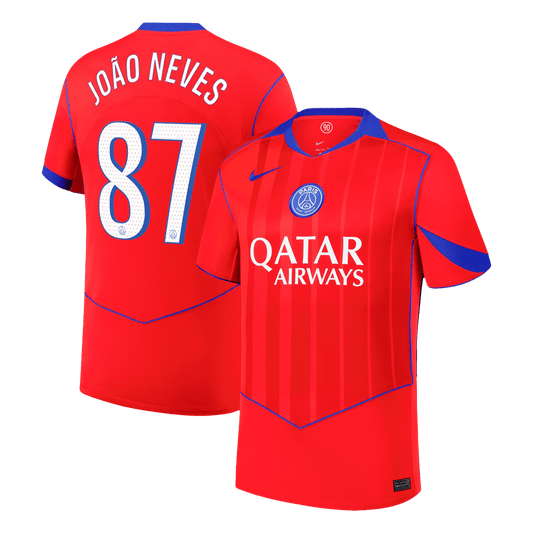 JOÃO NEVES #87 Mens PSG Third Jersey 2025/26