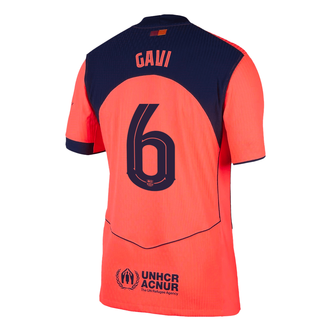GAVI #6 Mens Barcelona Third Jersey 2025/26 UCL - Player Version (Slim Fit)