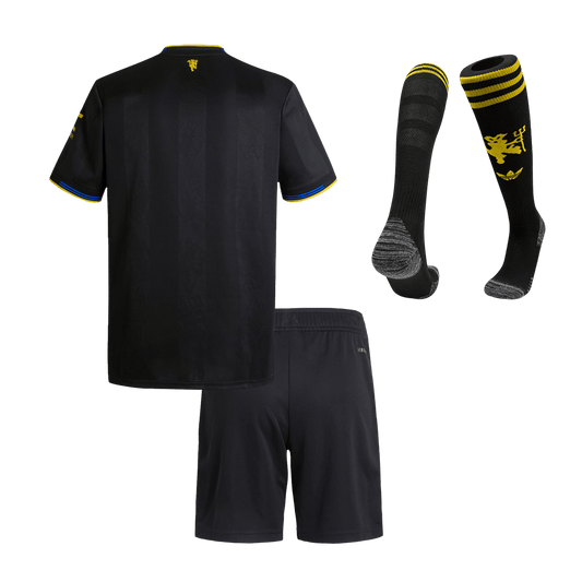 Kids Manchester United Third Full Kit 2025/26