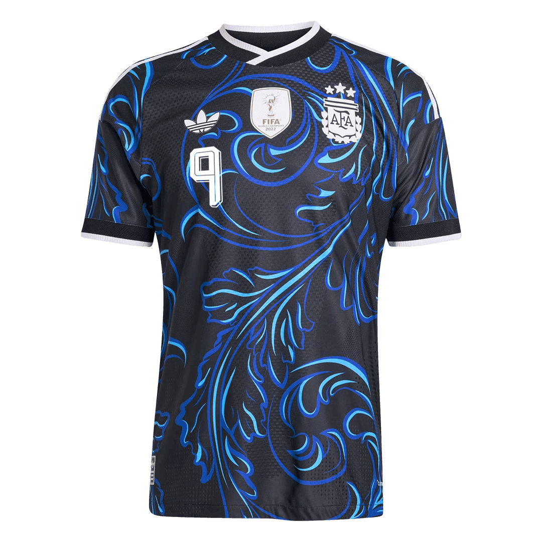J. ÁLVAREZ #9 Mens Argentina World Cup Away Jersey 2026 - Player Version (Slim Fit)