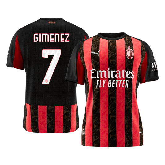 GIMENEZ #7 Mens AC Milan Home Jersey 2025/26 [PREMIUM]