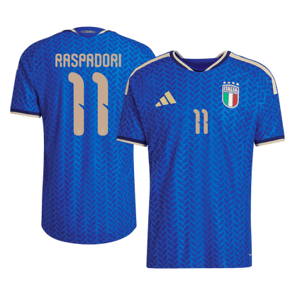 RASPADORI #11 Mens Italy World Cup Home Jersey 2026 - Player Version (Slim Fit)