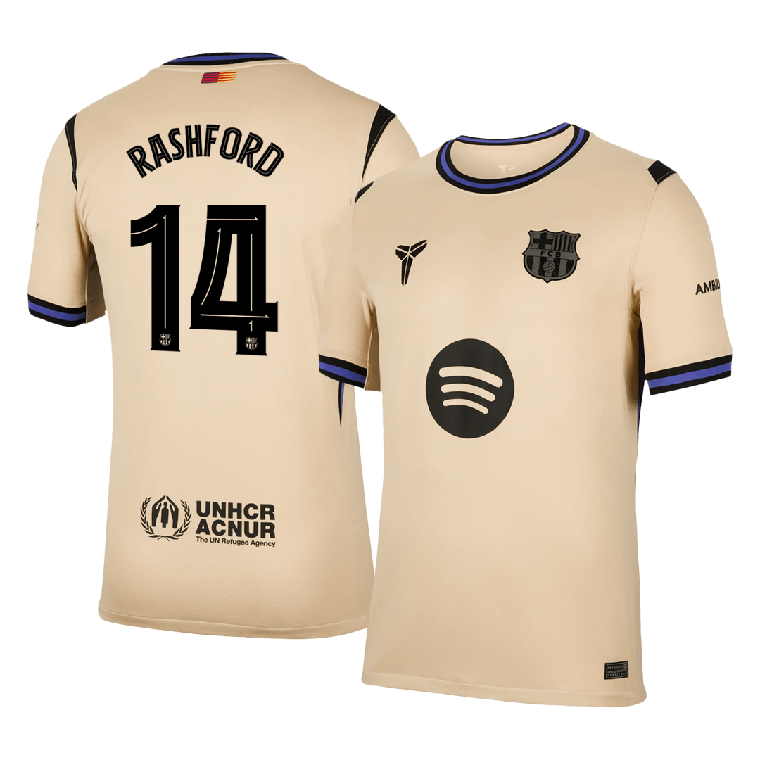 RASHFORD #14 Mens Barcelona Away Jersey 2025/26 - UCL