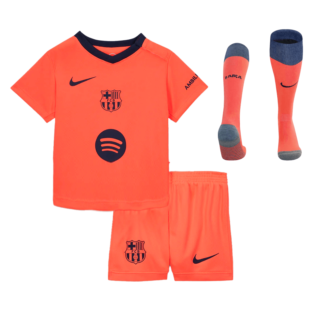 Kids Barcelona Third Full Kit 2025/26