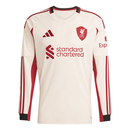 Mens Liverpool Away Long Sleeve Jersey 2025/26
