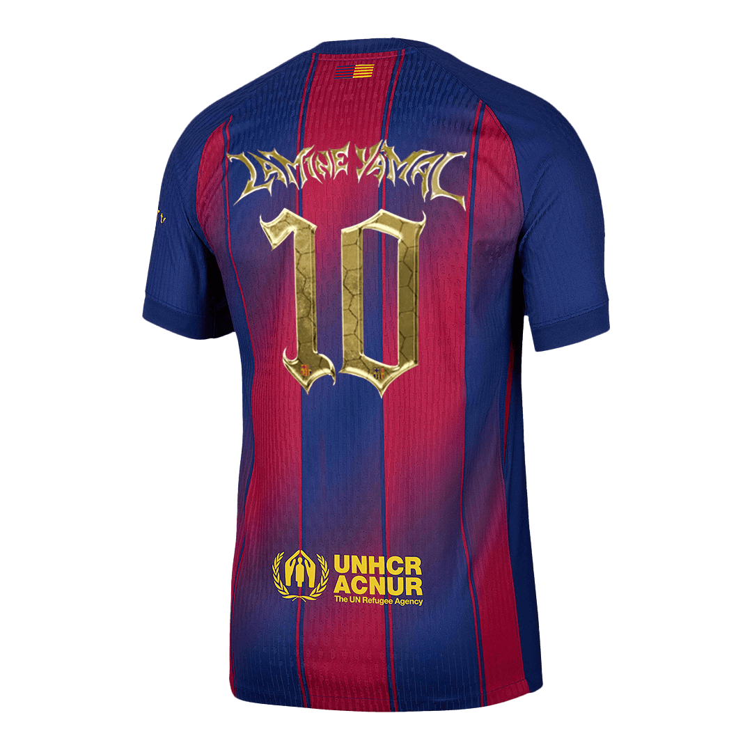 LAMINE YAMAL #10 Mens Barcelona Home Jersey 2025/26 - Player Version (Slim Fit)