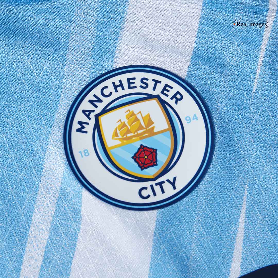 DE BRUYNE #17 Mens Manchester City Home Jersey 2025/26 - Player Version (Slim Fit)