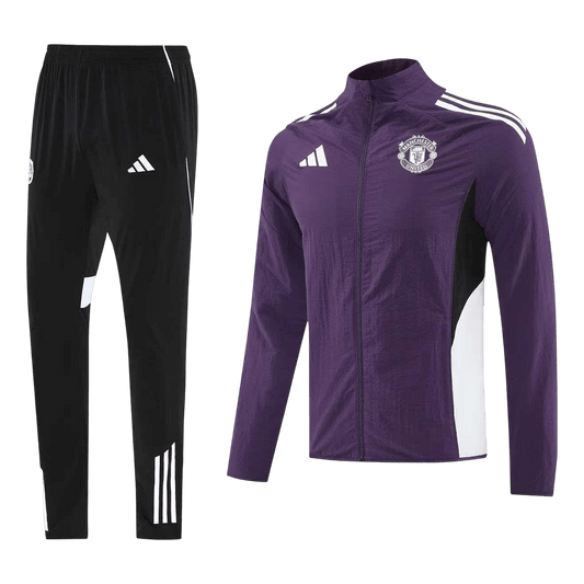 Manchester United 2025/26 Purple Training Tracksuit Kit (Top+Pants)