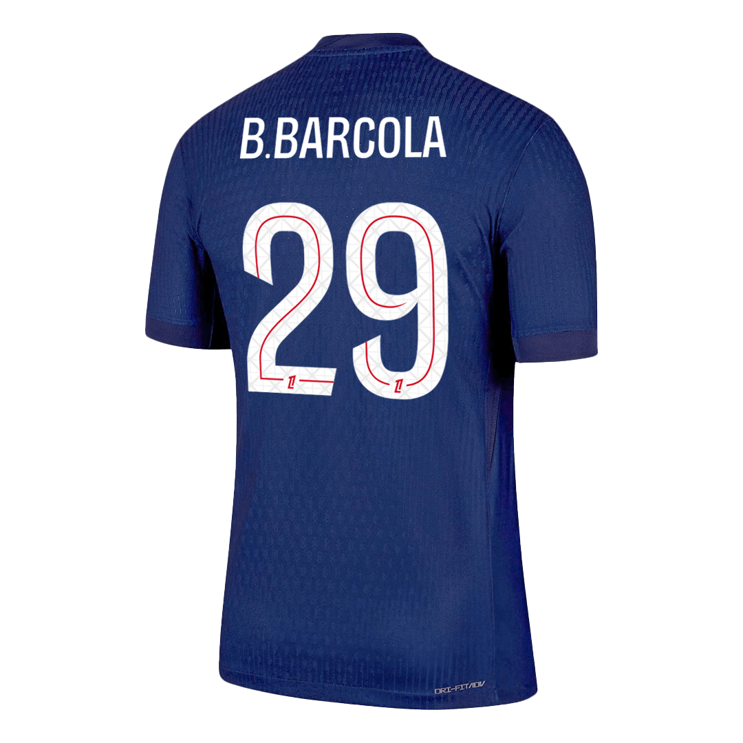 B.BARCOLA #29 Mens PSG Home Jersey 2025/26 - Player Version (Slim Fit)