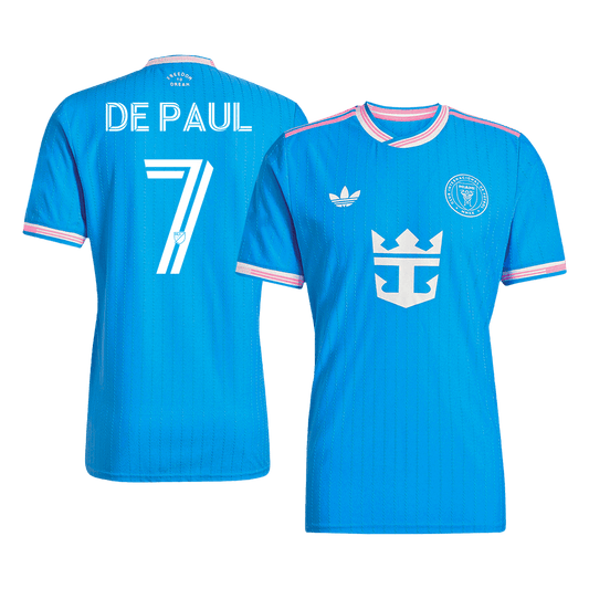 DE PAUL #7 Mens Inter Miami CF Third Jersey 2025 - Player Version (Slim Fit)