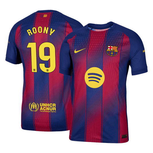 ROONY #19 Mens Barcelona Home Jersey 2025/26 - Player Version (Slim Fit)
