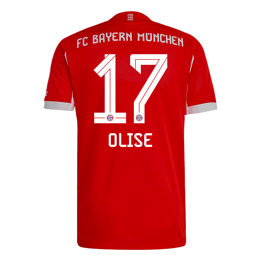 OLISE #17 Mens Bayern Munich Home Jersey 2025/26 - Player Version (Slim Fit)