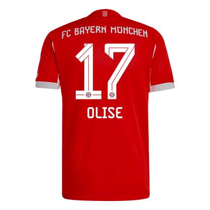 OLISE #17 Mens Bayern Munich Home Jersey 2025/26 - Player Version (Slim Fit)