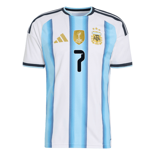 DE PAUL #7 Mens Argentina World Cup Home Jersey 2026 - Player Version (Slim Fit)