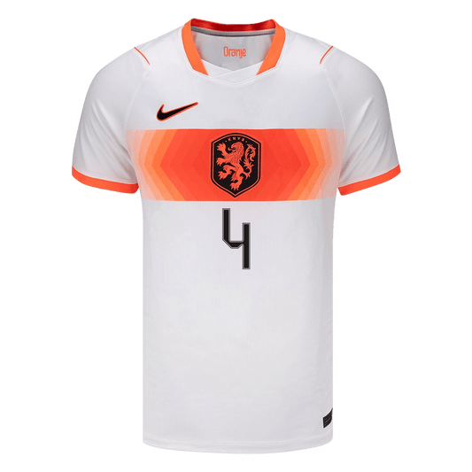 VIRGIL #4 Mens Netherlands World Cup Away Jersey 2026