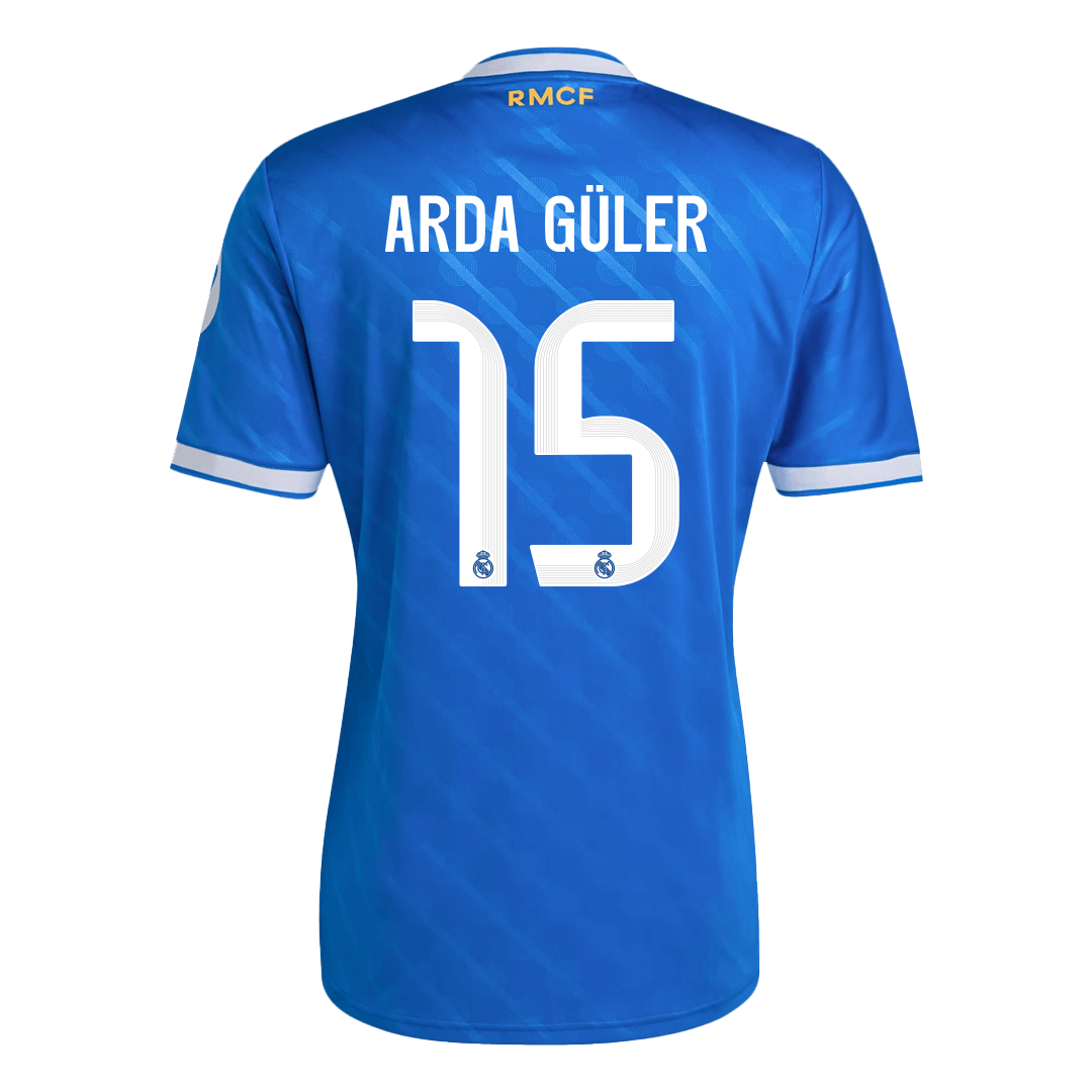 ARDA GÜLER #15 Mens Real Madrid Third Jersey 2025/26