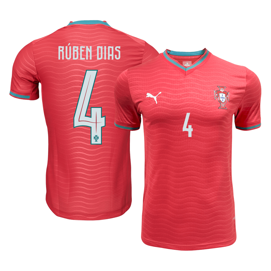 RÚBEN DIAS #4 Mens Portugal World Cup Home Jersey 2026 - Player Version (Slim Fit)