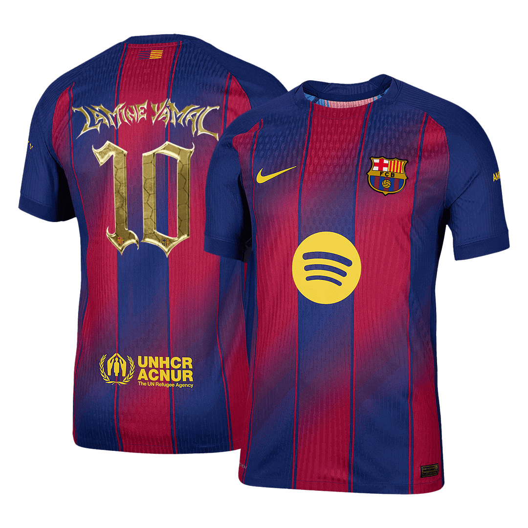 LAMINE YAMAL #10 Mens Barcelona Home Jersey 2025/26 - Player Version (Slim Fit)