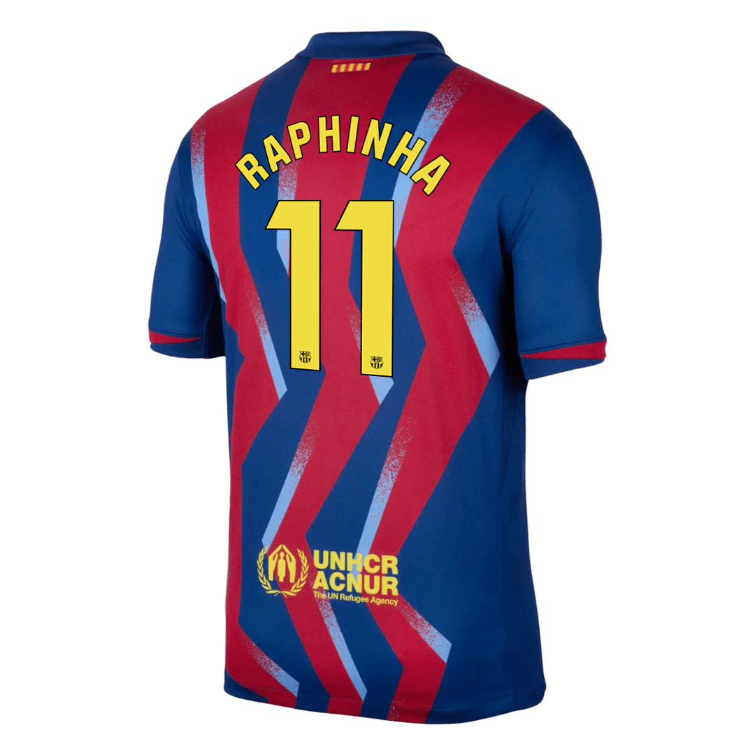 RAPHINHA #11 Mens Barcelona Fourth Jersey 2025/26