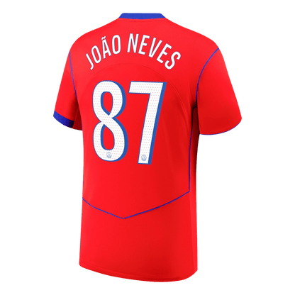JOÃO NEVES #87 Mens PSG Third Jersey 2025/26