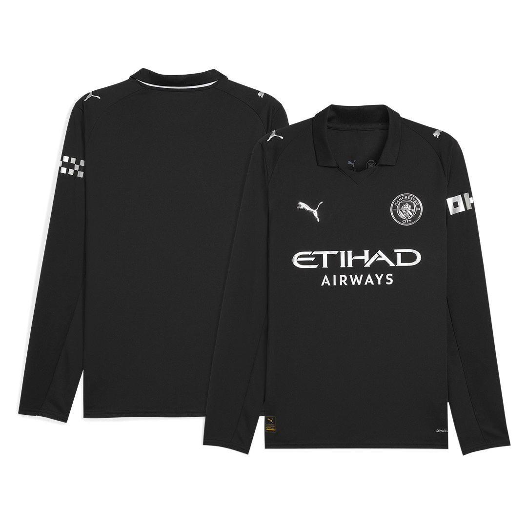 Mens Manchester City Away Long Sleeve Jersey 2025/26