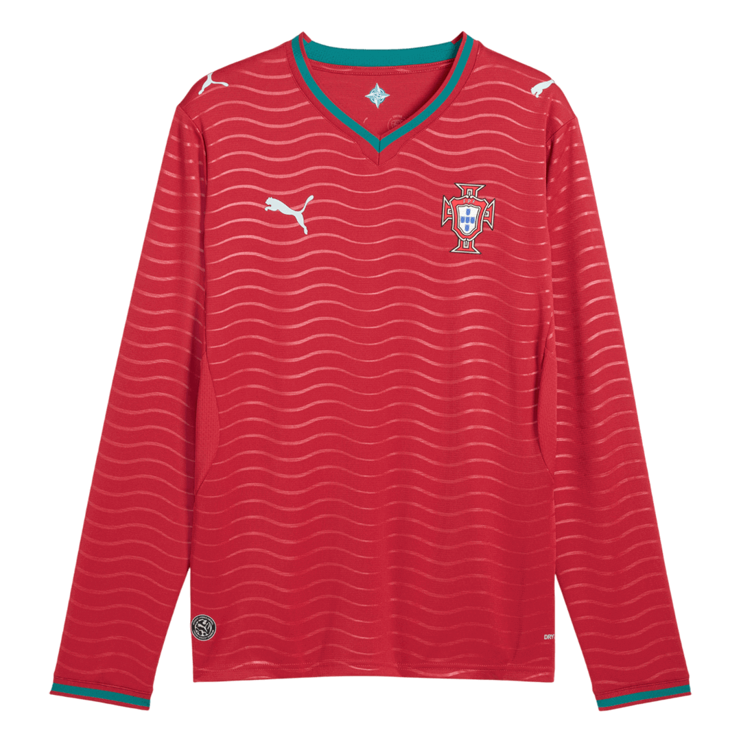 Mens Portugal World Cup Home Long Sleeve Jersey 2026
