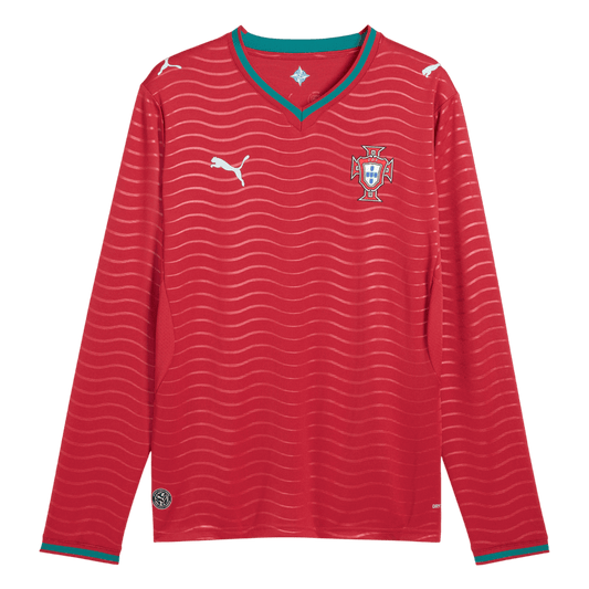 Mens Portugal World Cup Home Long Sleeve Jersey 2026