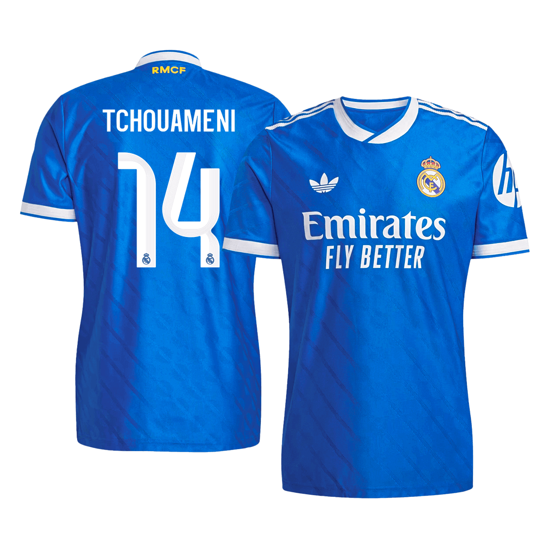 TCHOUAMENI #14 Mens Real Madrid Third Jersey 2025/26 - Player Version (Slim Fit)