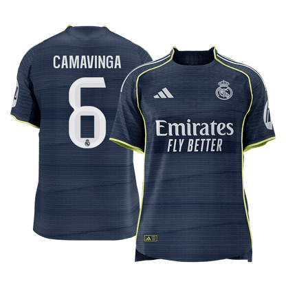 CAMAVINGA #6 Mens Real Madrid Away Jersey 2025/26 - Player Version (Slim Fit) [PREMIUM]