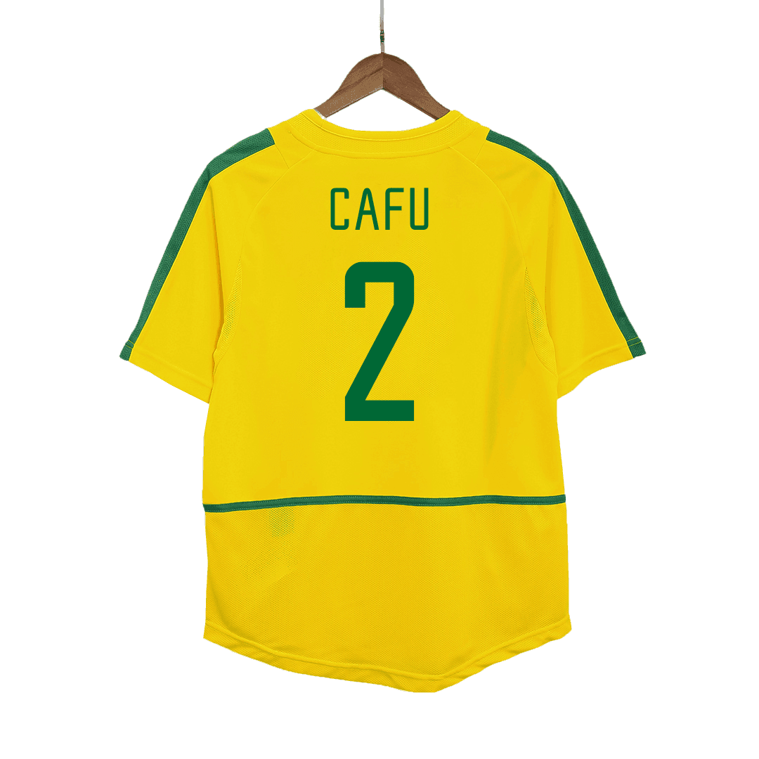 Retro CAFU #2 2002/03 Mens Brazil Home Jersey