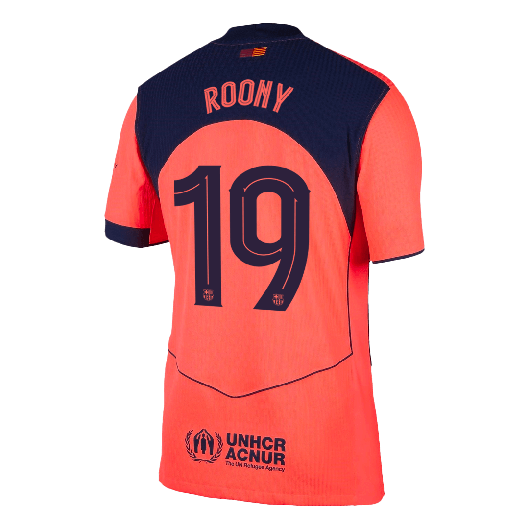 ROONY #19 Mens Barcelona Third Jersey 2025/26 UCL - Player Version (Slim Fit)