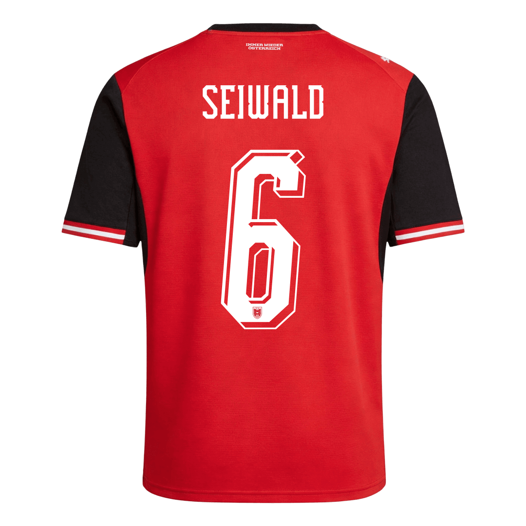 SEIWALD #6 Mens Austria World Cup Home Jersey 2026