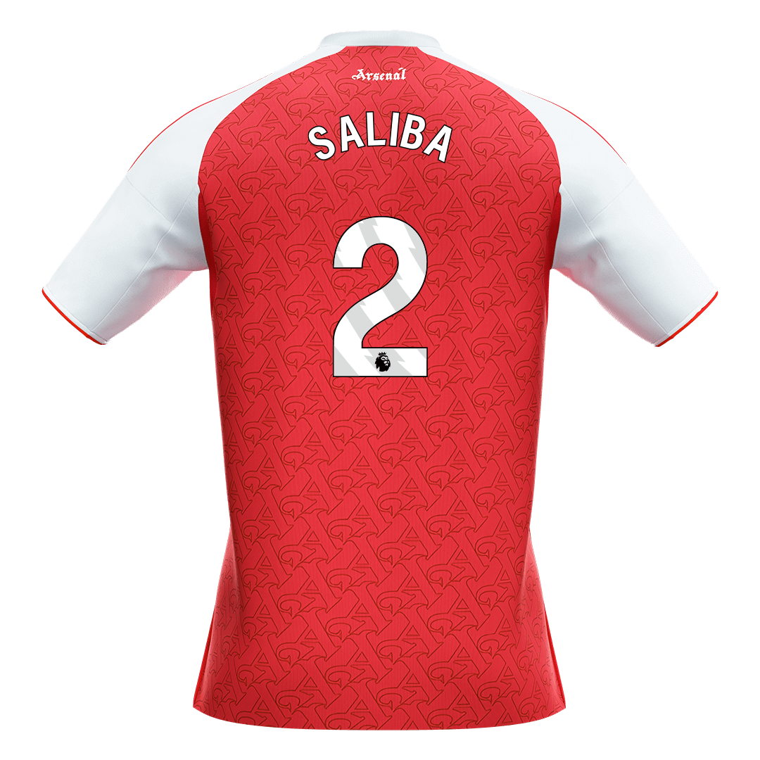 SALIBA #2 Mens Arsenal Home Jersey 2025/26 [PREMIUM]