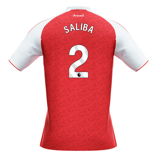 SALIBA #2 Mens Arsenal Home Jersey 2025/26 [PREMIUM]
