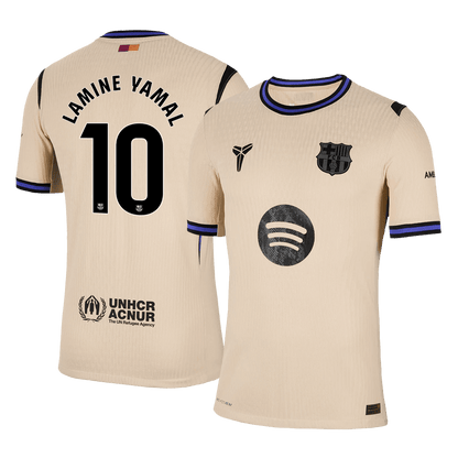 LAMINE YAMAL #10 Mens Barcelona Away Jersey 2025/26 - Player Version (Slim Fit)