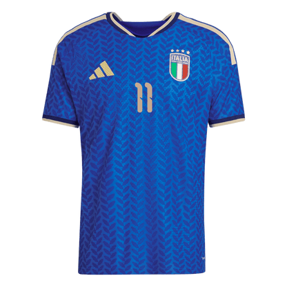 RASPADORI #11 Mens Italy World Cup Home Jersey 2026 - Player Version (Slim Fit)