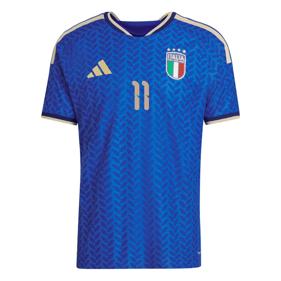 RASPADORI #11 Mens Italy World Cup Home Jersey 2026 - Player Version (Slim Fit)