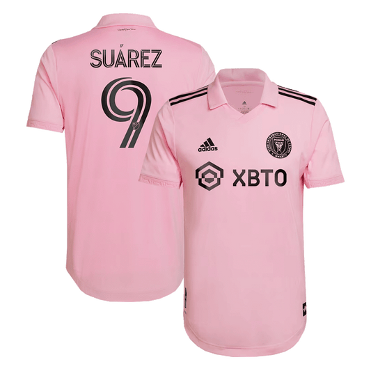 SUÁREZ #9 Mens Inter Miami CF Home Jersey 2022 - Player Version (Slim Fit)