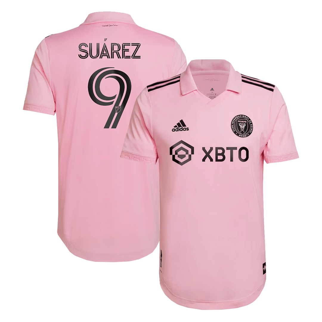SUÁREZ #9 Mens Inter Miami CF Home Jersey 2022 - Player Version (Slim Fit)