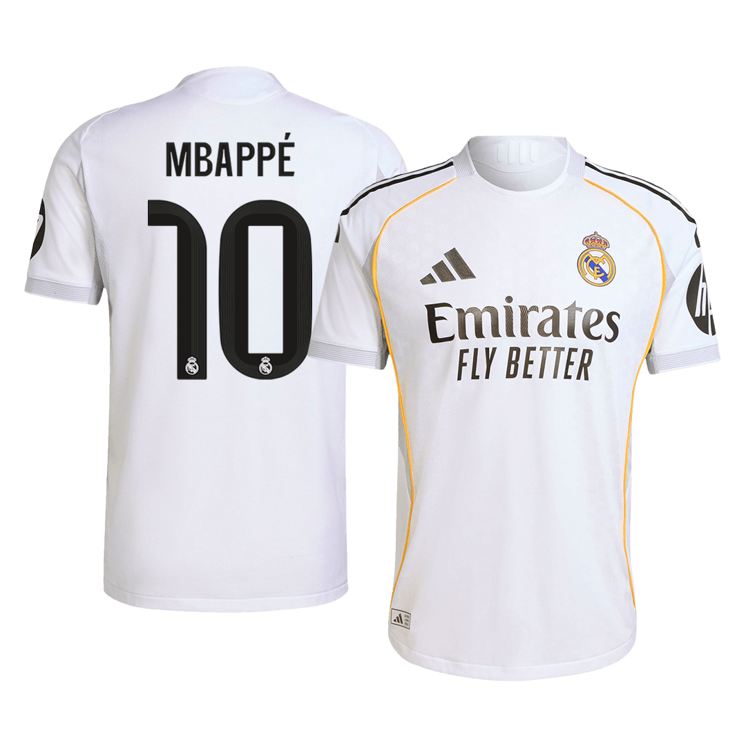 MBAPPÉ #10 Mens Real Madrid Home Jersey 2025/26